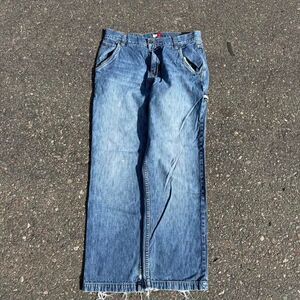 Baggy blue and red  carpenter denim Tommy Hilfiger Jeans- size 32x32